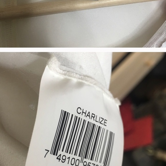 BCBG Max Azria Sequin Dress Charlize Gardenia - Picture 7 of 8